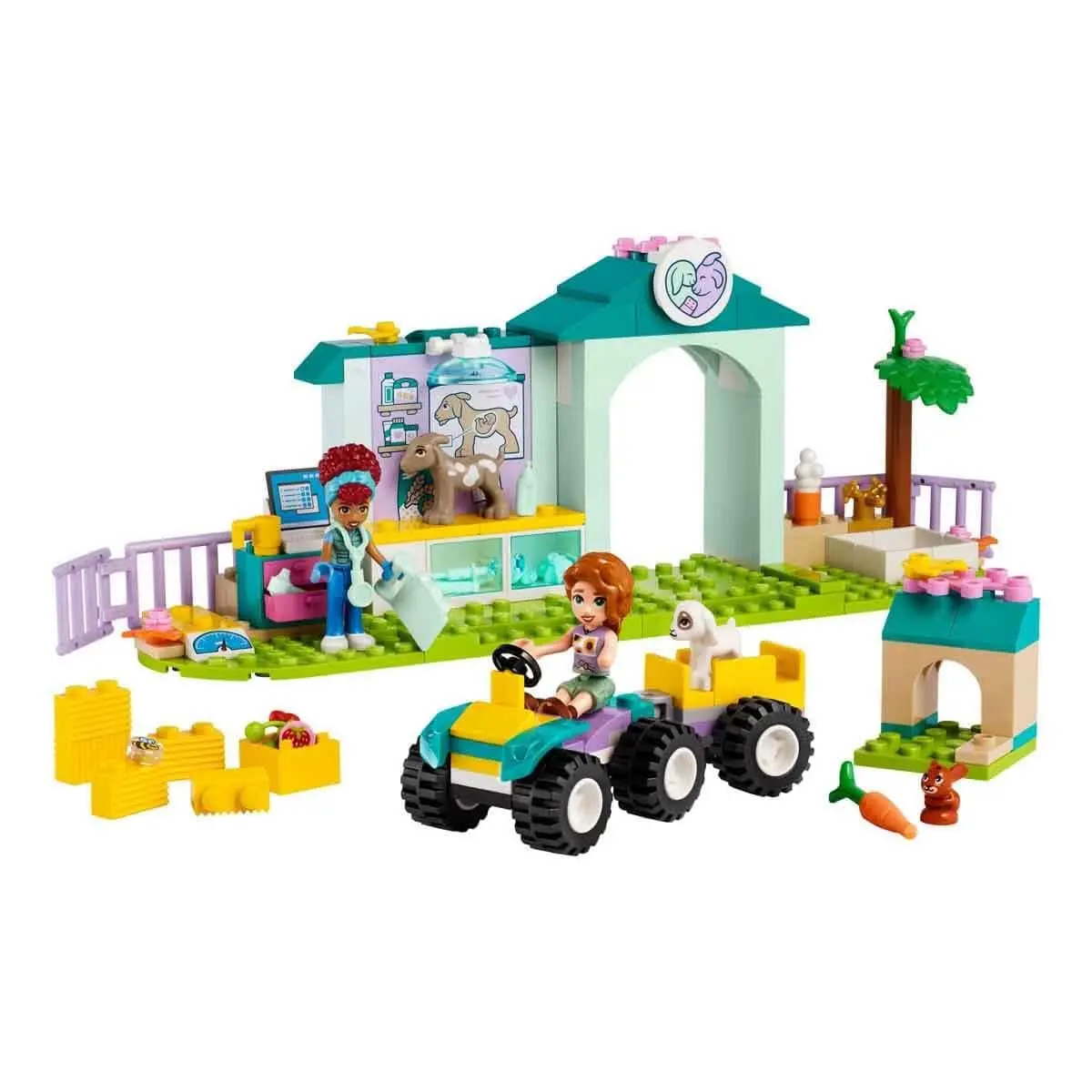 Lego Friends Farm Animal Vet Clinic Toy Veterinary Care Building Kit For Ages 4+ 2