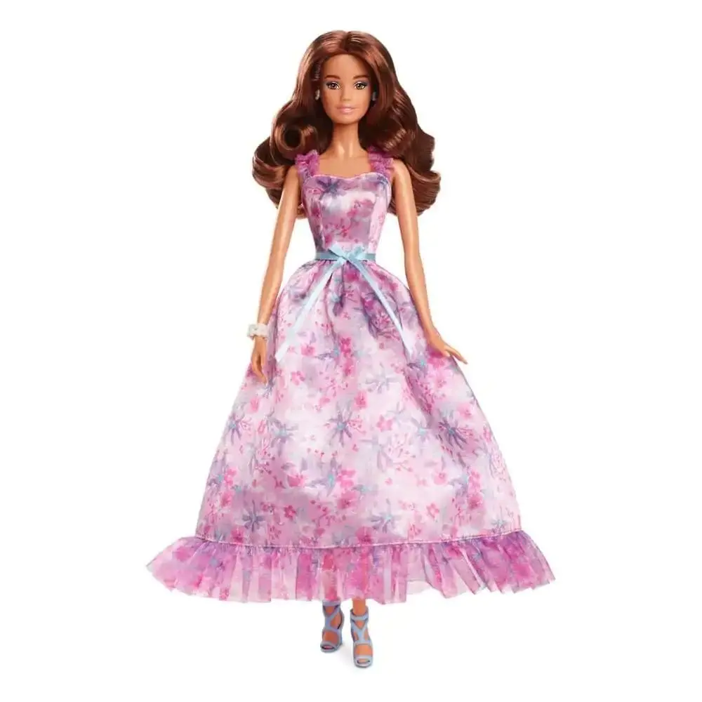 Barbie Signature Birthday Wishes Doll, Collectible In Satiny Lilac Dress With Wavy Brown Hair And Giftable Packaging 1