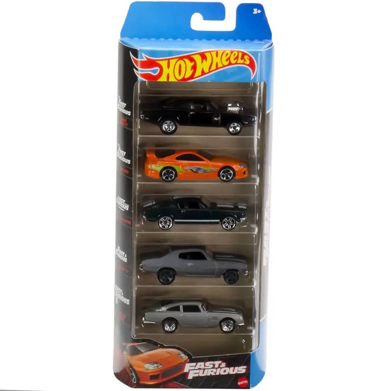 Hot Wheels 5 Car Gift Pack - Fast & Furious Pack Of 5 Cars, Limited Edition Collection 1