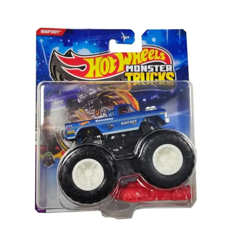 Hot Wheels 1:64 Scale Bigfoot Monster Trucks 2025 Diecast Truck With Crushable Car For Ages 3+ (Jdp91) 1