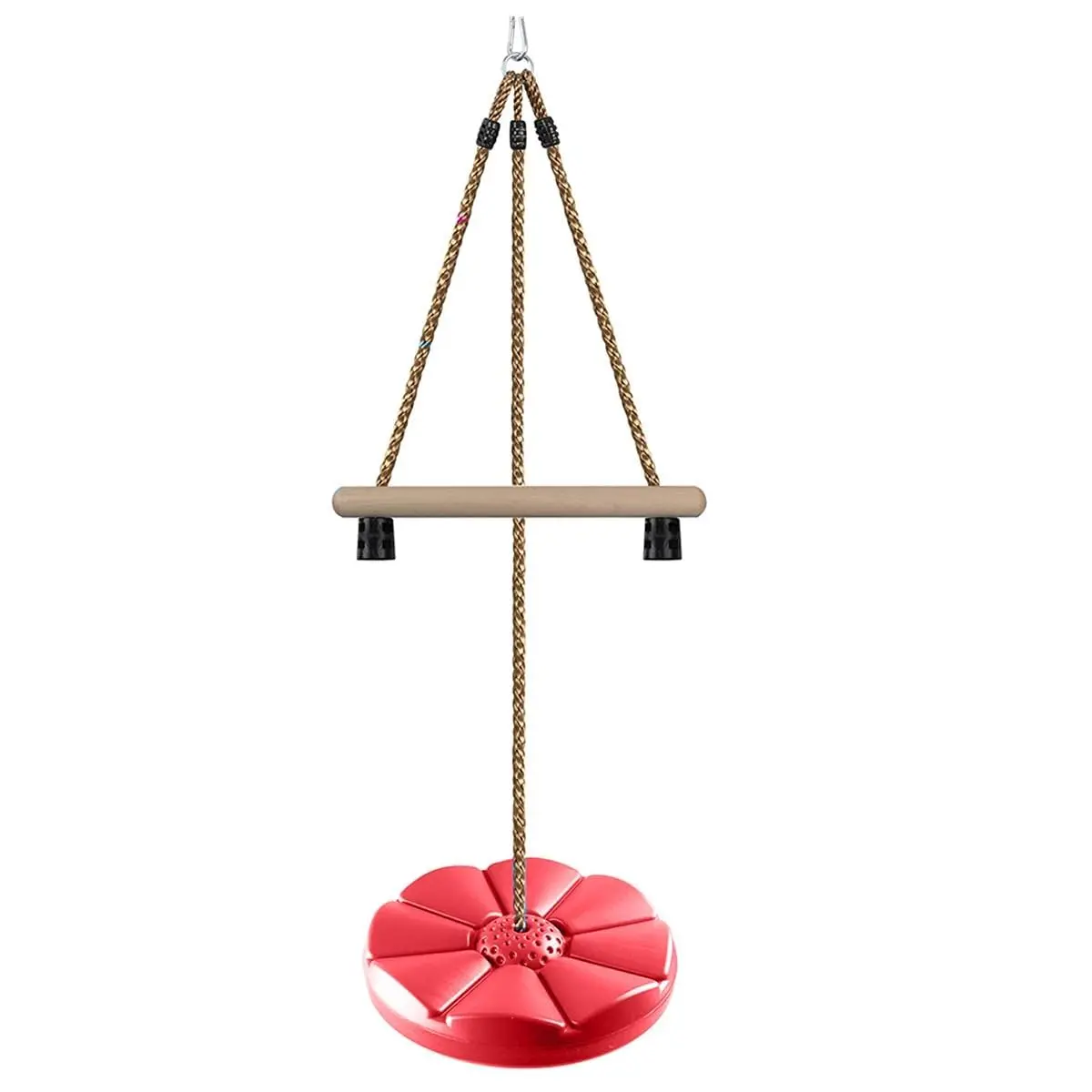 Reznor 7Ft Height Adjustable Gym Monkey Disc Bars Swing For Kids Tree Swing For Backyard, Red 1