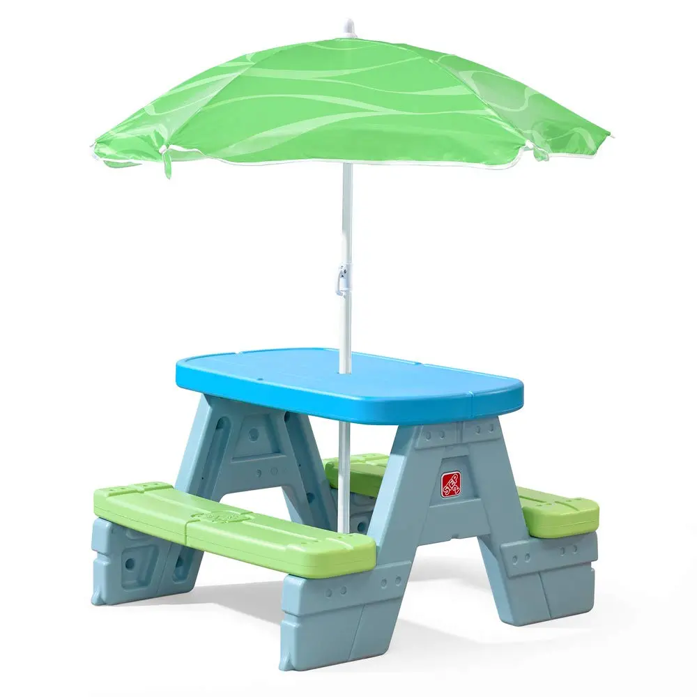 Step2 Sun & Shade Picnic Table With Umbrella 1