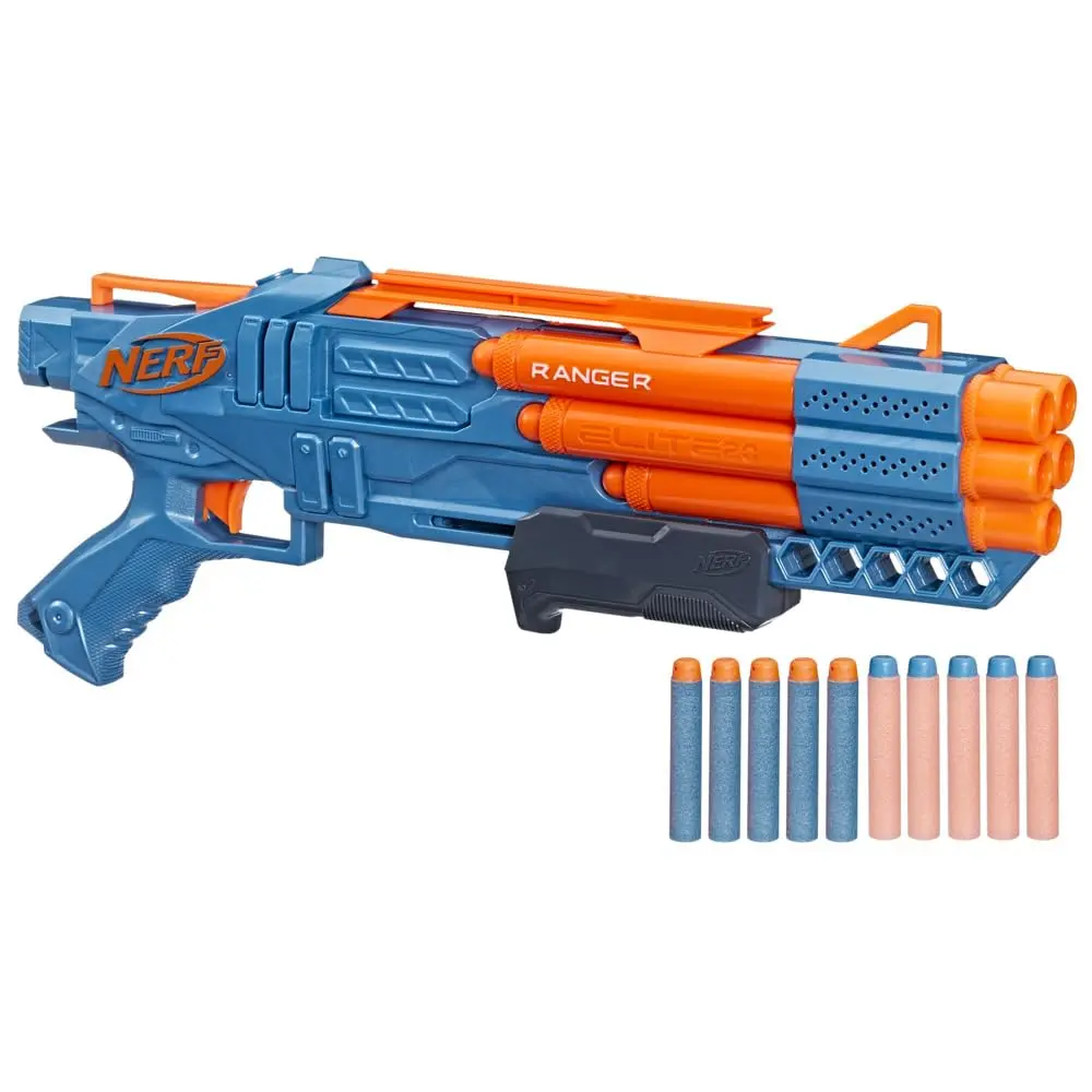 Nerf Elite 2.0 Ranger Pd-5 Blaster, 10 Nerf Elite Darts, 5 Barrel Blasting, Pump Action, Foam Dart Blaster For Kids Outdoor Games 2