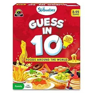 Skillmatics Card Game - Guess In 10 Foods Around The World, Educational Travel Toys For Boys, Girls, And Kids 1