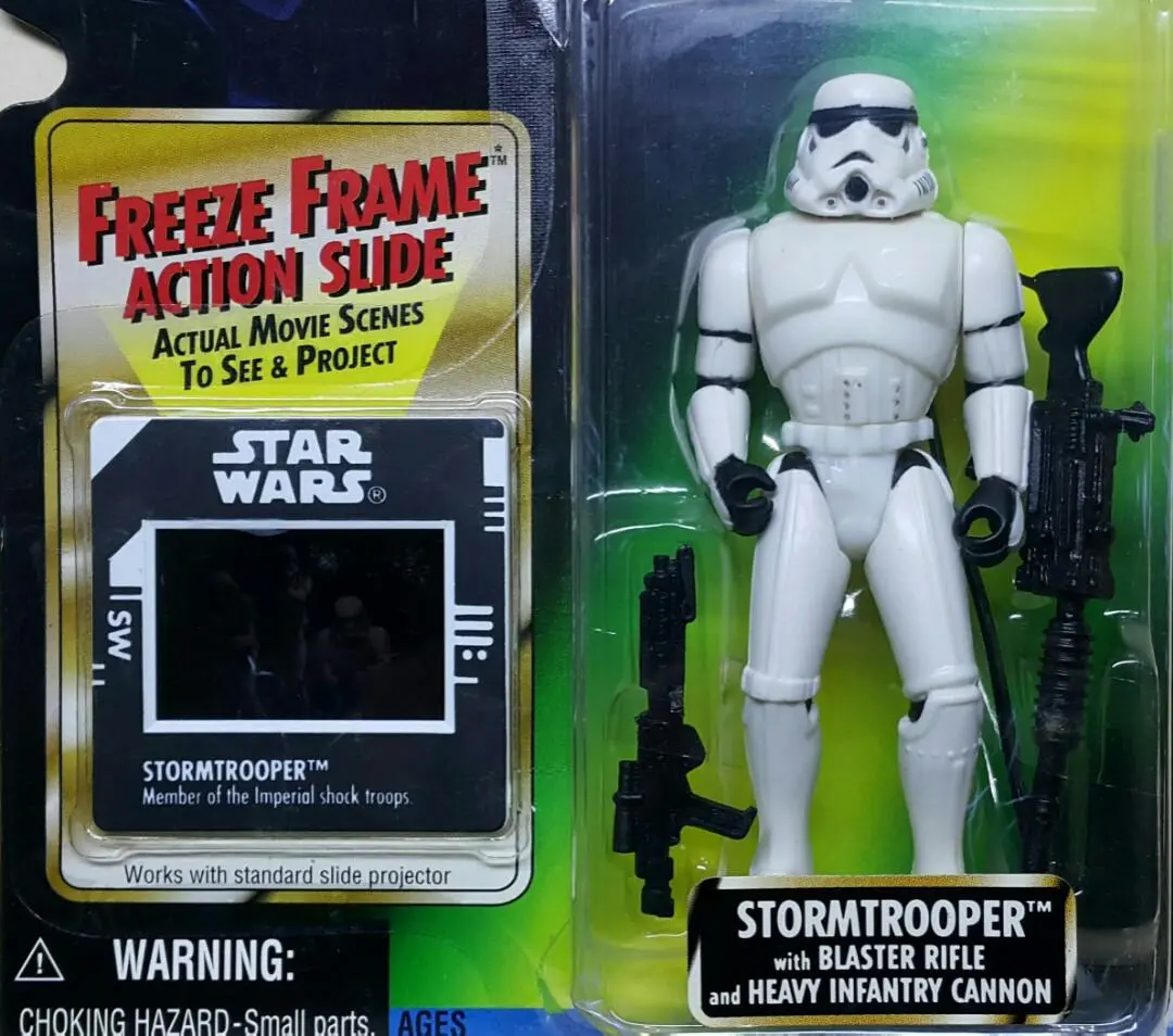 Kenner 69803 星球大戰 帝國風暴兵 Star Wars The Power Of The Force Collection 3 Stormtrooper With Blaster Rifle & Heavy Infantry Cannon (Buy-Spk) 存 2
