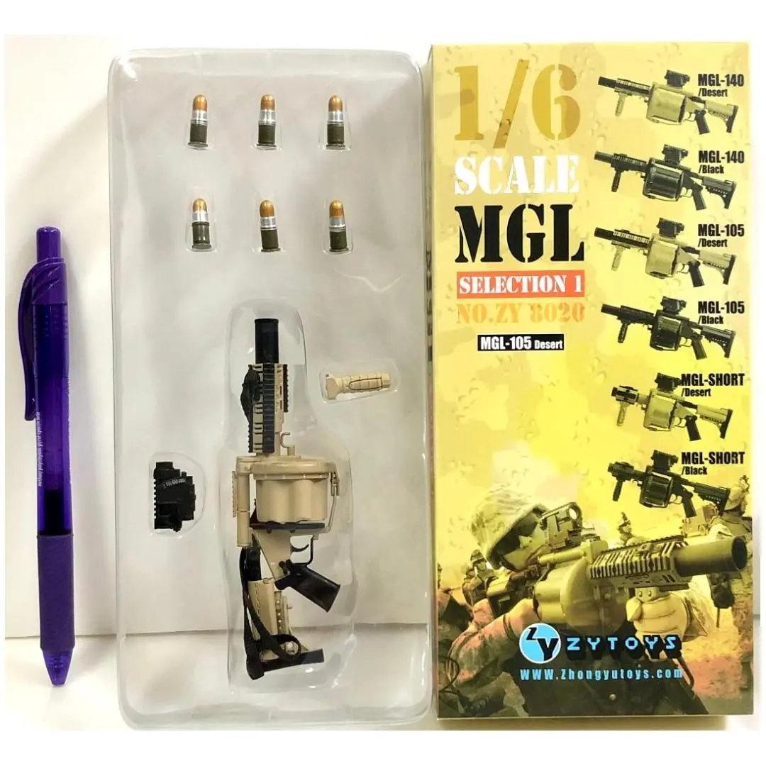 1/6 Zytoys Mgl Selection 1 No. Zy8020 Toy Short Gun Mgl-105 Desert 12‘ 軍人公仔用 現代槍械 武器 (Piu125 店) 1