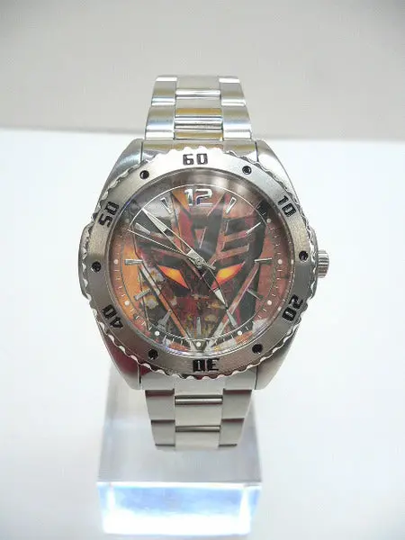 Hasbro 孩之寶 變形金剛 電影版 狂派標誌 鋼帶手錶 G款 Transformers Watch Type G Decepticon Logo (Piu/Ry7-60) B29391578 2