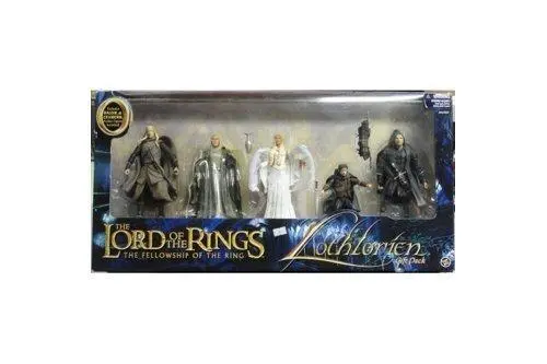 Toy Biz 81603 魔戒首部曲 魔戒現身 黃金森林 羅斯洛立安 哈爾達 凱勒鵬 凱蘭崔爾 佛羅多 亞拉岡 The Lord Of The Rings The Fellowship Of The Ring Lothlorien Gift Pack Haldir Celeborn Galadriel Frodo Aragorn (Lotr) 1136949661 1