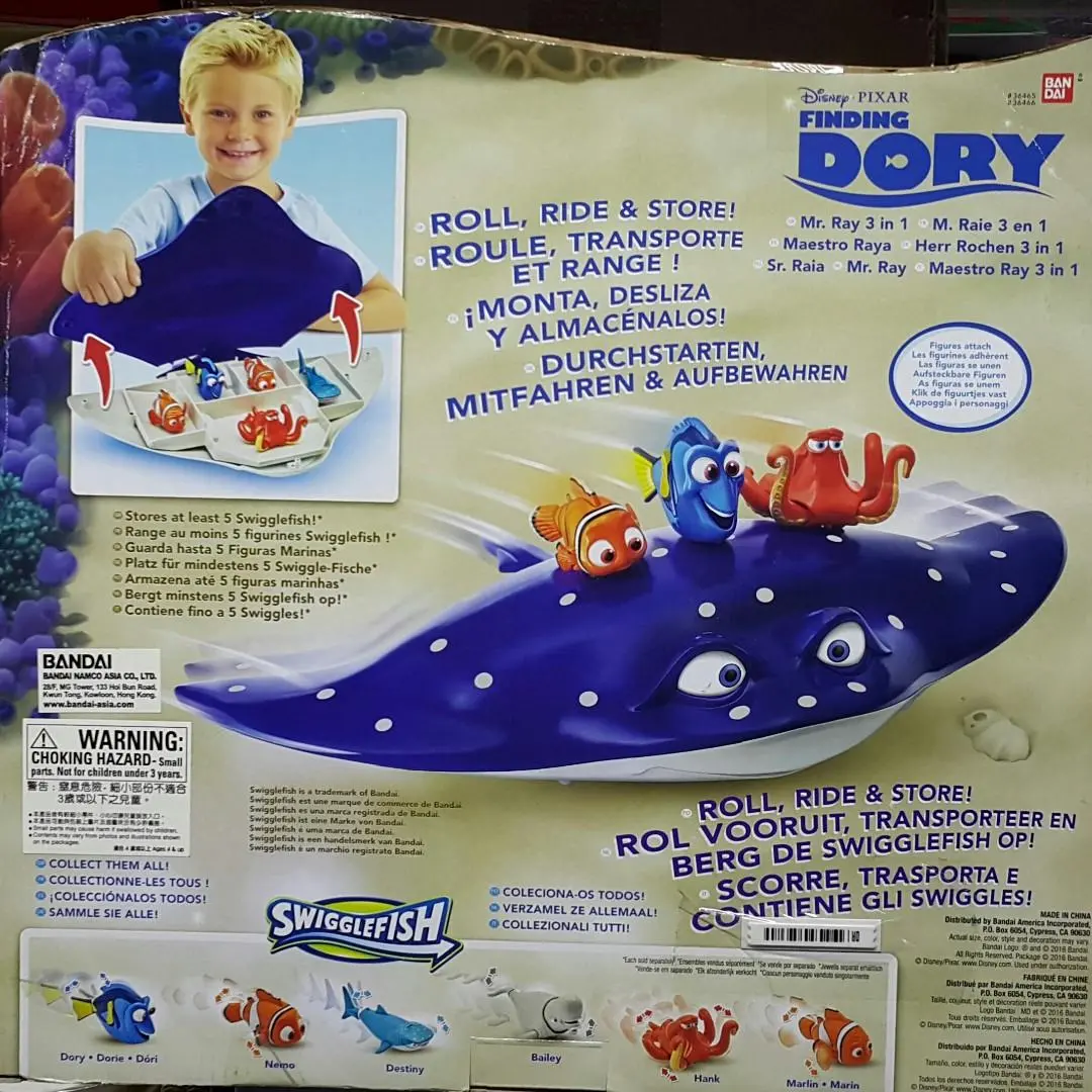 Bandai Disney Pixar Finding Dory Swigglefish Mr. Ray 3 In 1 36466 (Epc-1028-60) 2