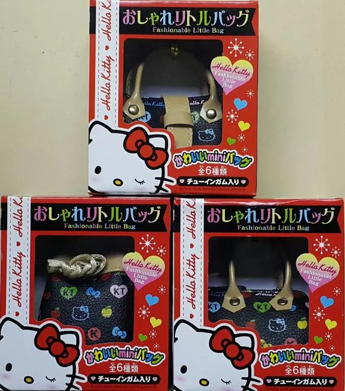Sanrio 00567 三麗鷗 吉蒂貓 黑色 時尚小包 盒蛋套裝 Hello Kitty Black Fashionable Little Bag Set (Buy-Cw) L 1