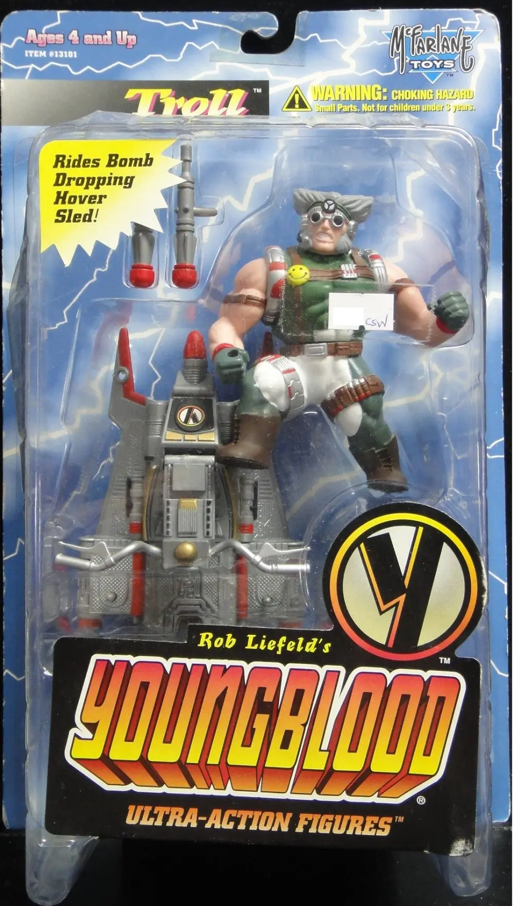 Mcfarlane Toys Rob Liefeld's Youngblood Ultra-Action Figures Youngblood Series 1 Troll (Csw-13101) 1