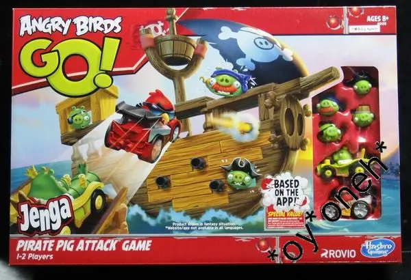 Hasbro Gaming 憤怒烏 Angry Birds Go Jenga Pirate Pig Attack Game 90788 (Piu/Kw154-140) 1