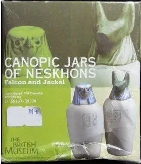 Kaiyodo 大英博物館 Canopic Jars Of Neskhons Falcon & Jackal Ea 59197 Ea 59198 (Pa-0) 1