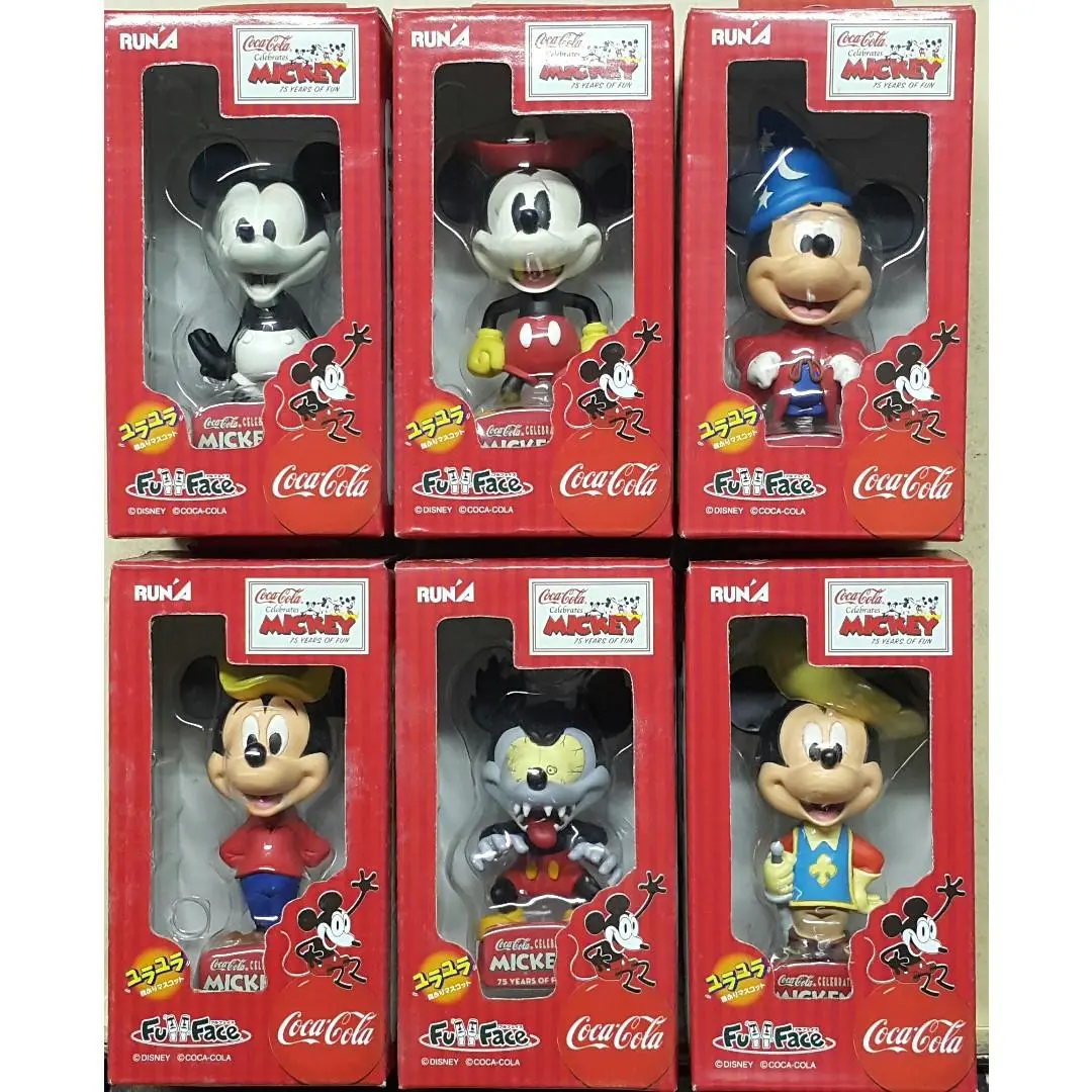 Runa Full Face Disney Coca-Cola Celebrates Mickey 75 Years Of Fun 迪士尼 可口可樂 慶祝 米奇老鼠 75週年 搖頭公仔 (Buy-05342-Cw) 2
