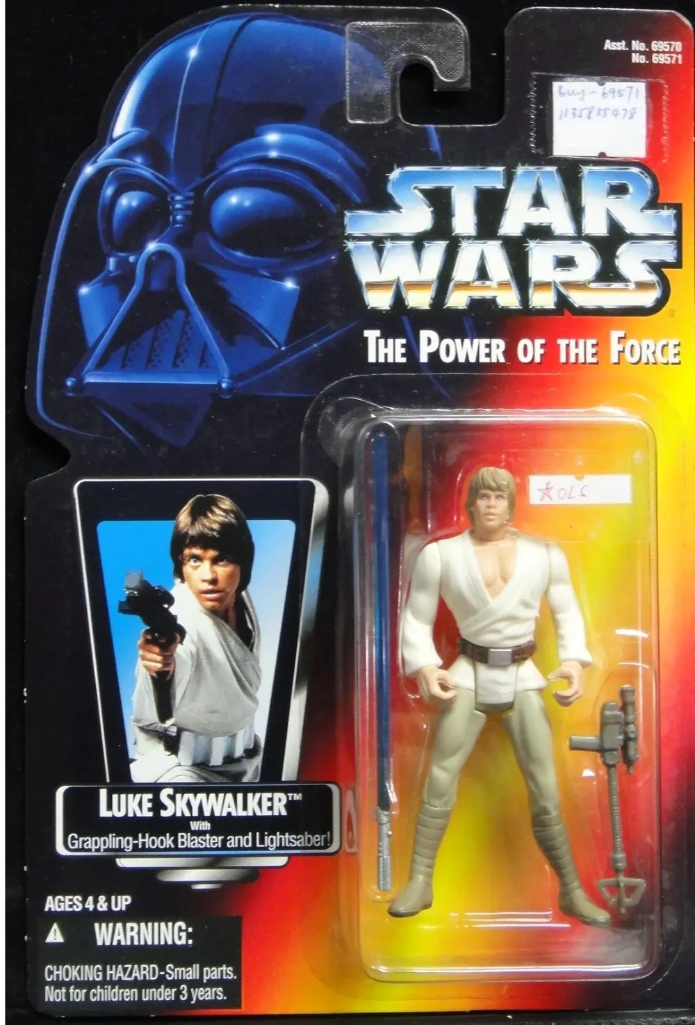 Kenner 星球大戰 Star Wars Power Of The Force Luke Skywalker With Grappling-Hook Blaster And Lightsaber 長劍 (Buy-69571) 1