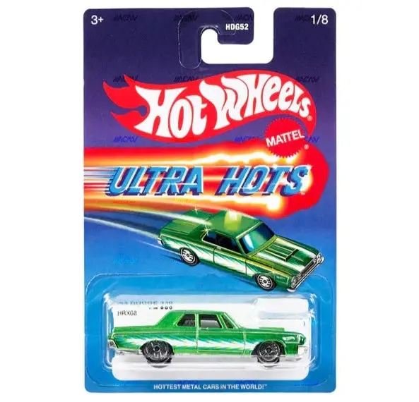 Hot Wheels Ultra Hots Retro 2024 Edition 1:64 Scale 64 Dodge 330 Die-Cast Vehicles With Full Front & Rear Decoration Vum Parts For Ages 3+ 1