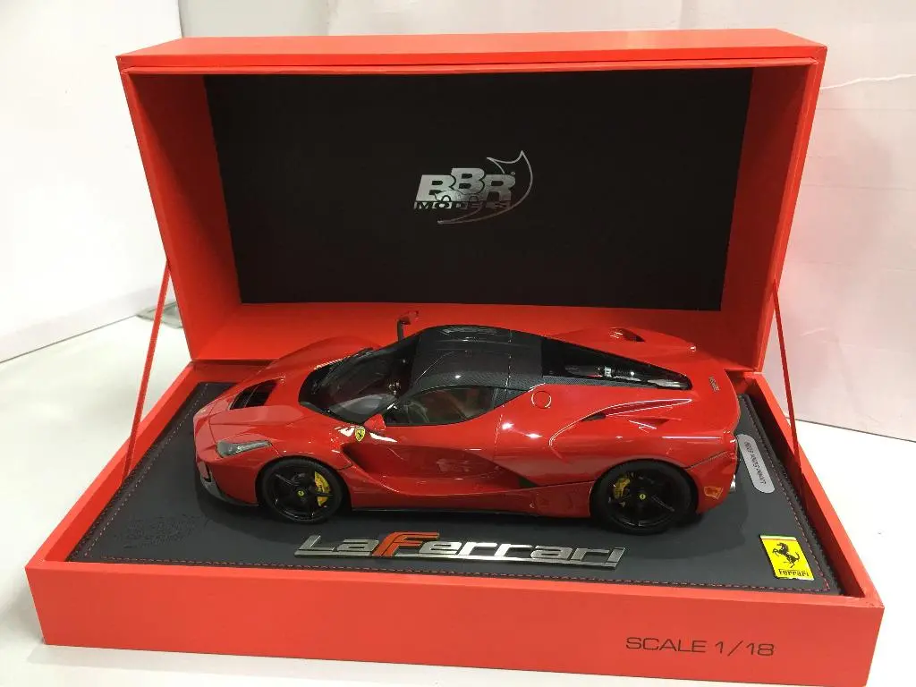 Bbr 1/18 Ferrari "Laferrari" 2013 Red Carbon Fibre Roof Limited 99Pcs 手辦車 (81461) (C524-221) 1