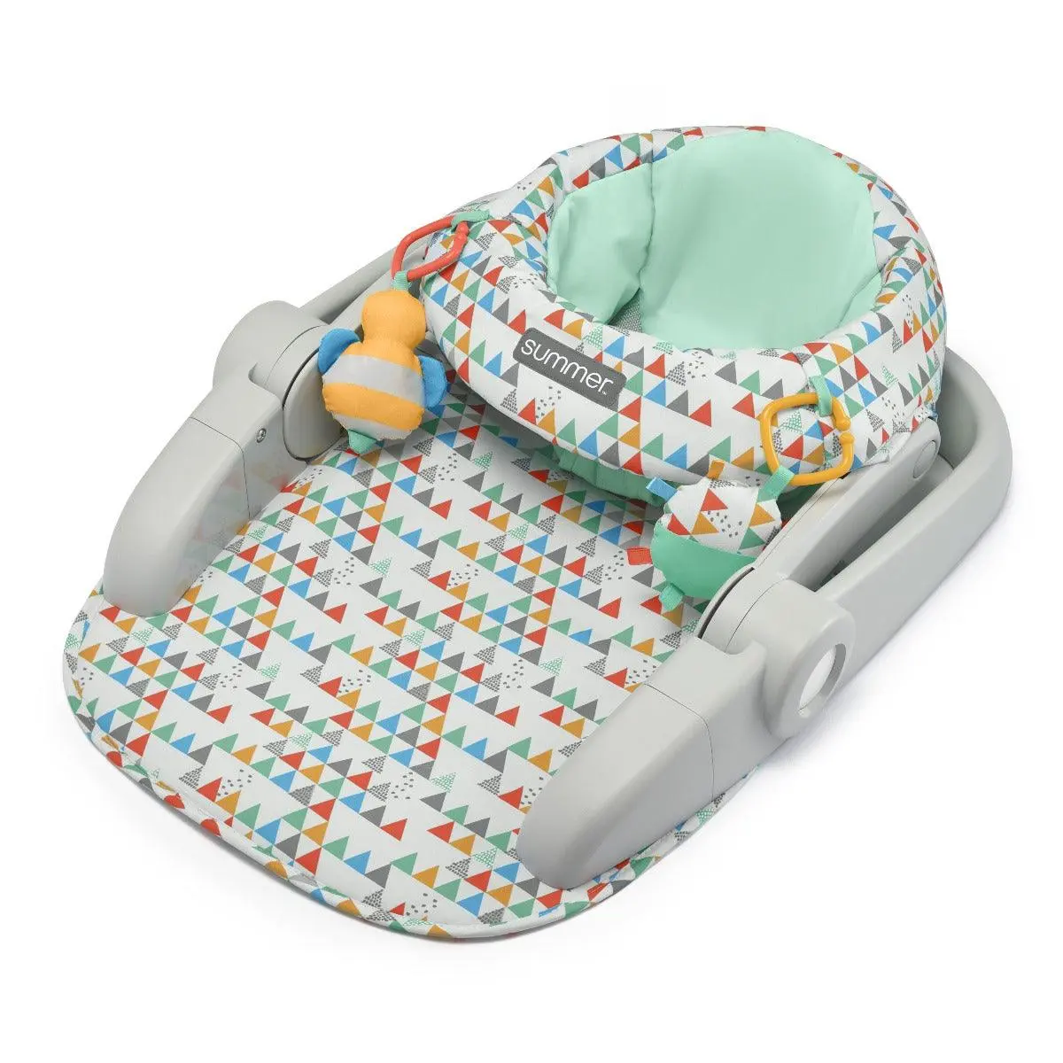 Summer Infant Learn-To-Sit 2-Position Floor Booster Seat Grey - Booster Seats For Ages 4-12 Months 1