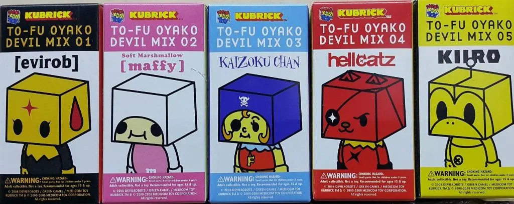 Hold---Medicom Kubrick Medkub311 To-Fu Oyako Devil Mix Evirob Maffy Kaizoku Chan Hellcatz Kiiro 30311 (Mae-971-125S) 1