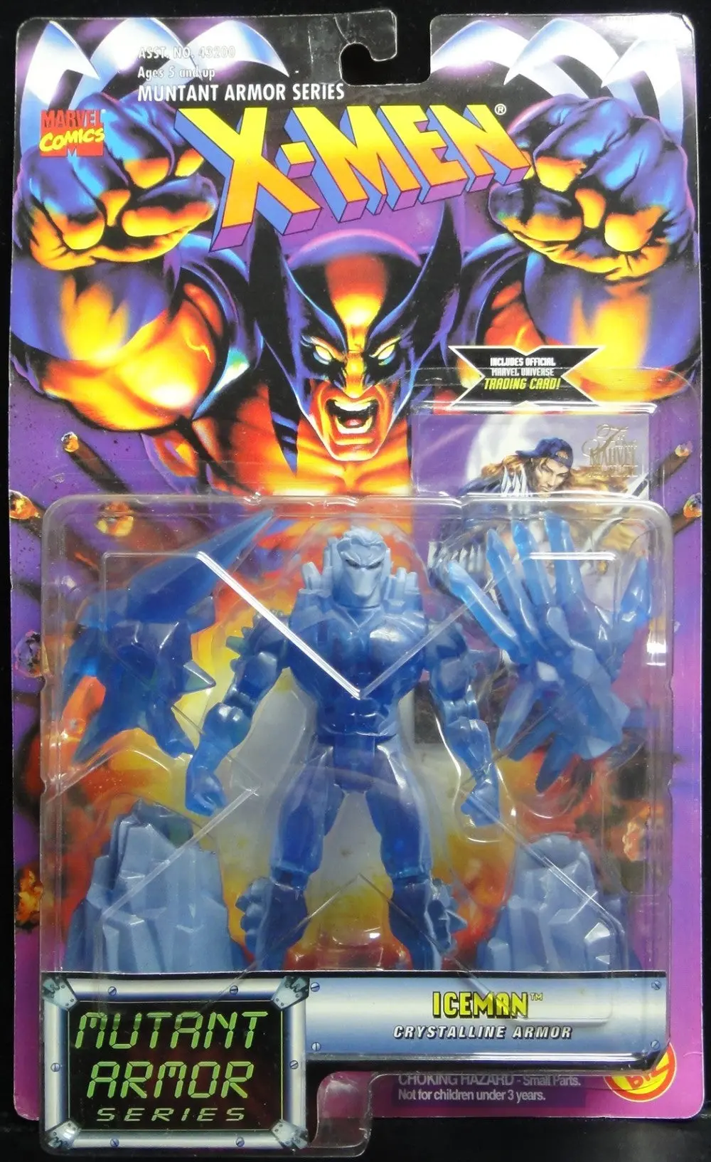 Toy Biz Marvel X-Men Iceman With Crystalline Armor Mutant Armor Series Action Figure (Buy-43201-Spk-倉) 1