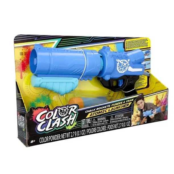 Color Clash Atomic Launcher, Chalk Filled Rocket, Pump Action, Ages 8 And Up 1