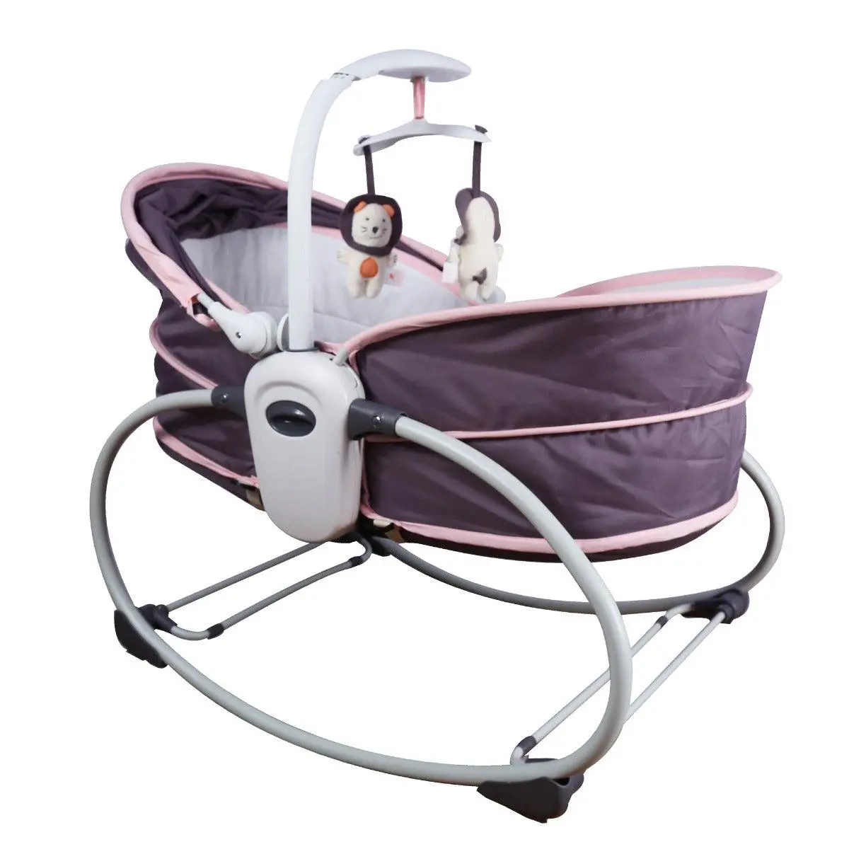 Mastela 5 In 1 Rocker & Bassinet Pink - For Ages 0-4 Years 2