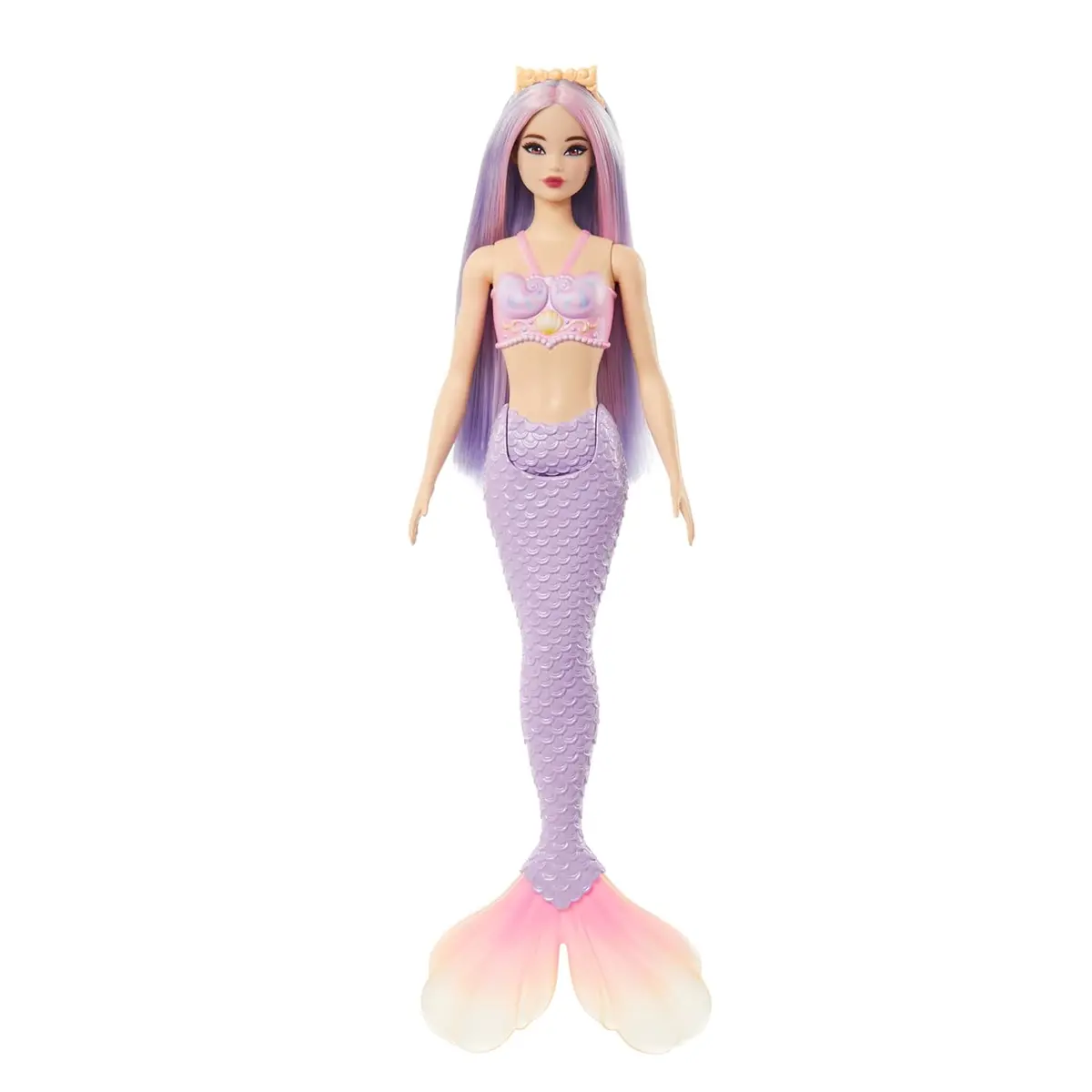 Barbie Mermaid Doll 4 With Fantasy Hair And Headband Accessories, Mermaid Toys With Shell-Inspired Bodices And Colorful Tails 1