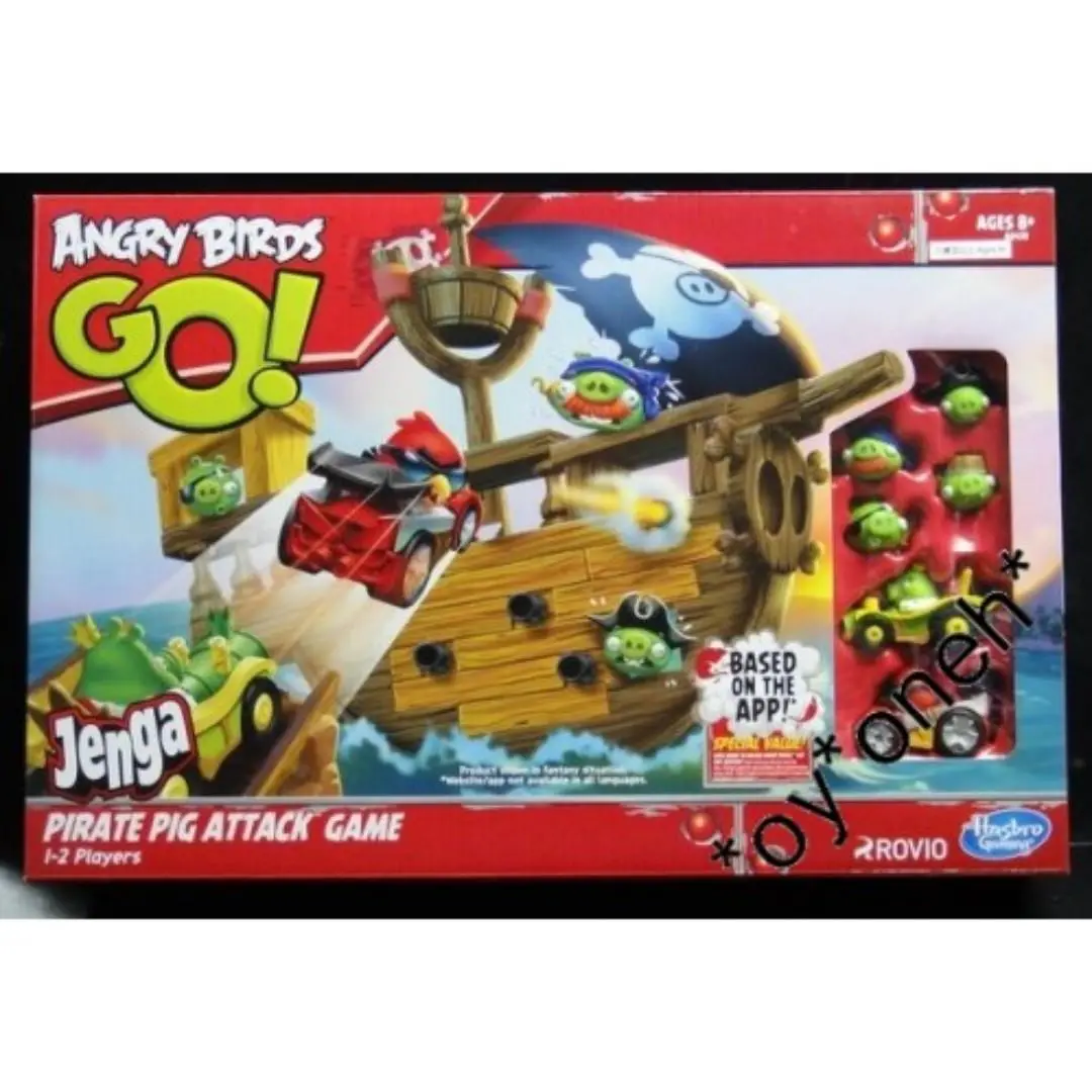 Hasbro Angry Birds 憤怒烏 Jenga Pirate Pig Attack Game 90788 (Piu/Kw154-140) 1