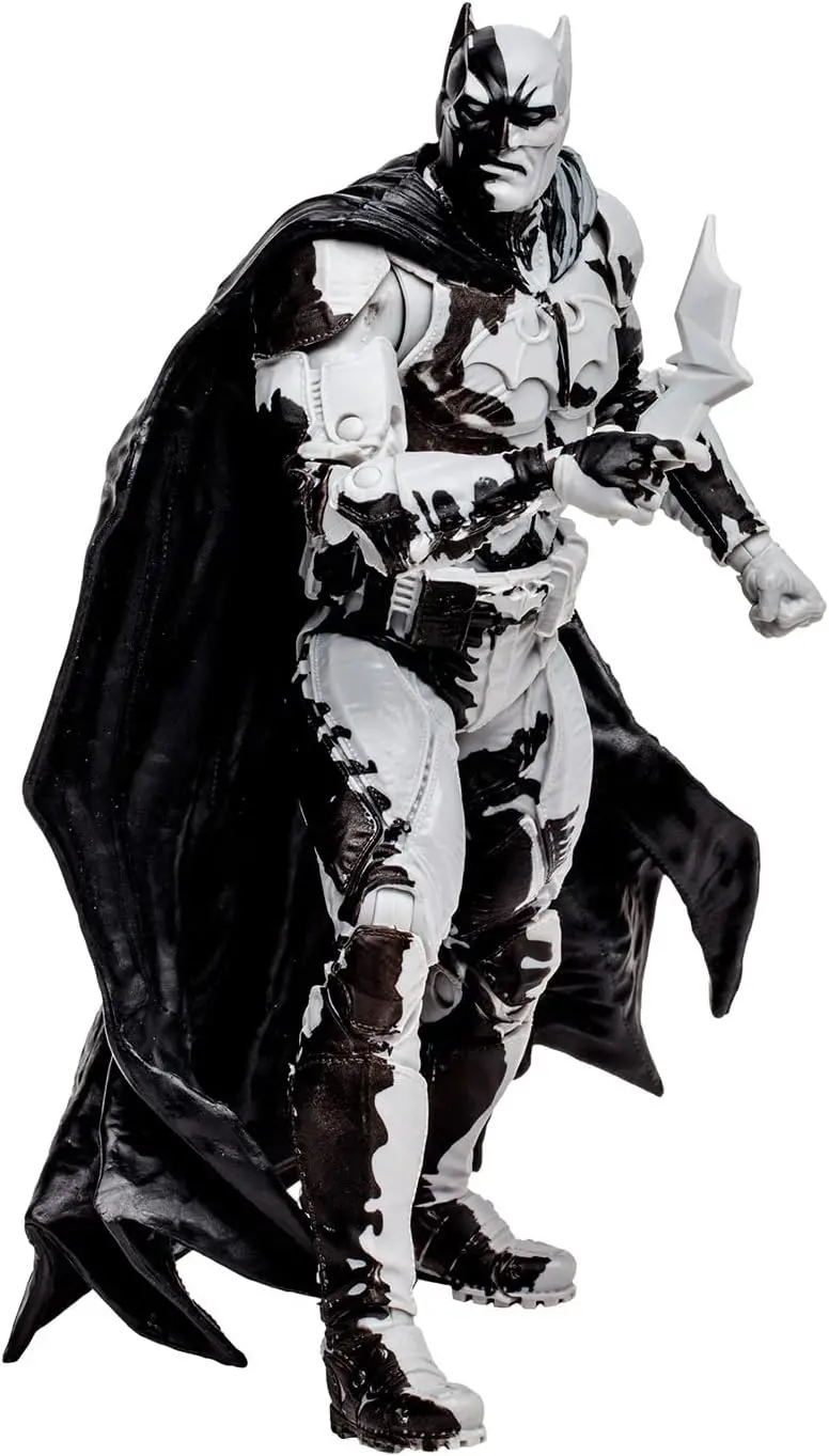Mcfarlane Toys Dc Direct - Batman (Line Art Variant) Gold Label 7 Inch Action Figure With Comic - Black Adam 1