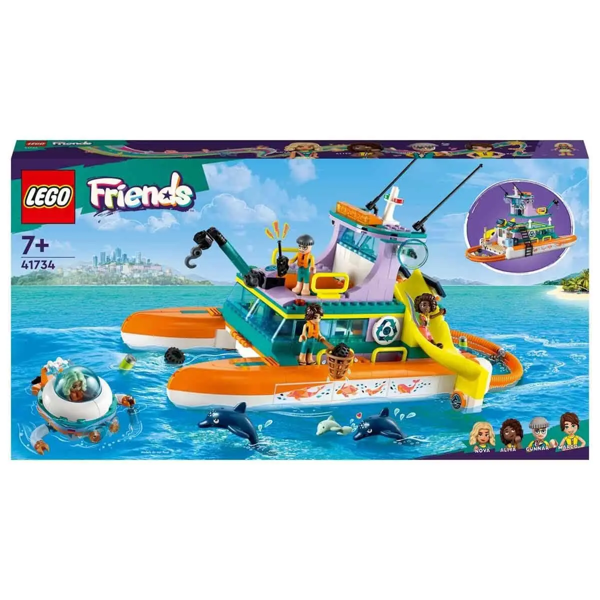 Lego Friends Sea Rescue Boat Building Kit For Ages 7+ 1