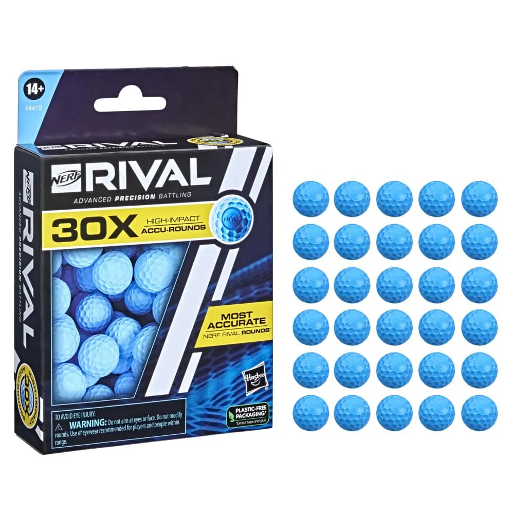 Nerf Rival 30 Accu-Round Refill, Includes 30 Accu-Rounds, The Most Accurate Nerf Rival Rounds, Compatible With All Nerf Rival Blasters 1