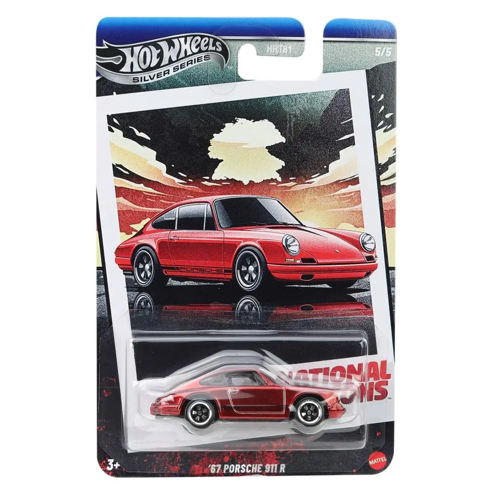 Hot Wheels 2025 Retro Racing Club Silver Celebration Series 1:64 Scale 67 Porsche 911 R (Chase Variant) With Exclusive Wheels & Collectible Race-Inspired Packaging 1