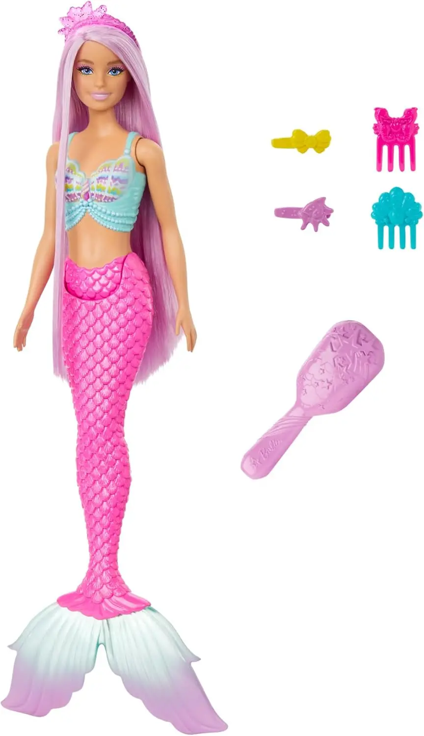Barbie Mermaid Doll With 7-Inch-Long Fantasy Hair & Accessories For Styling Play For Kids Ages 3+ 1
