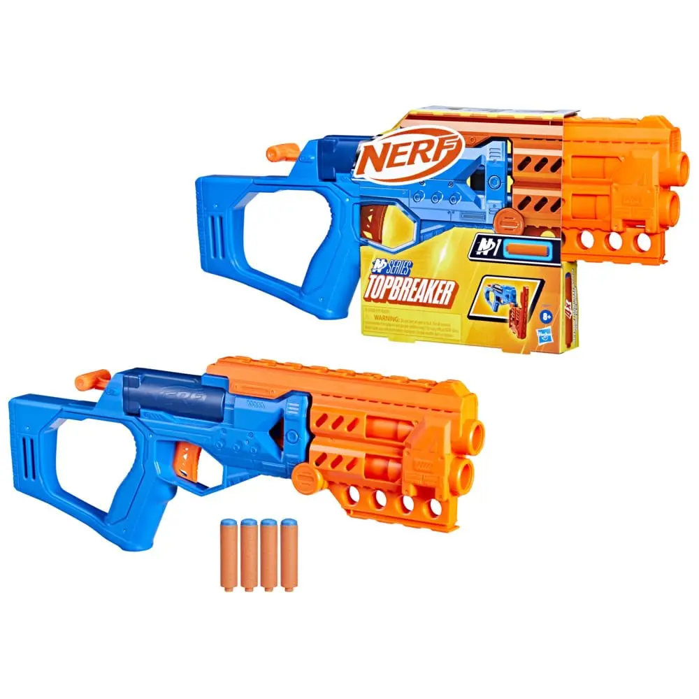 Nerf N Series Topbreaker Blaster With 4 Official Nerf N1 Darts Compatible Only With Nerf N1 Dart Blasters, Break Open Loading For Ages 8 Years & Up 1