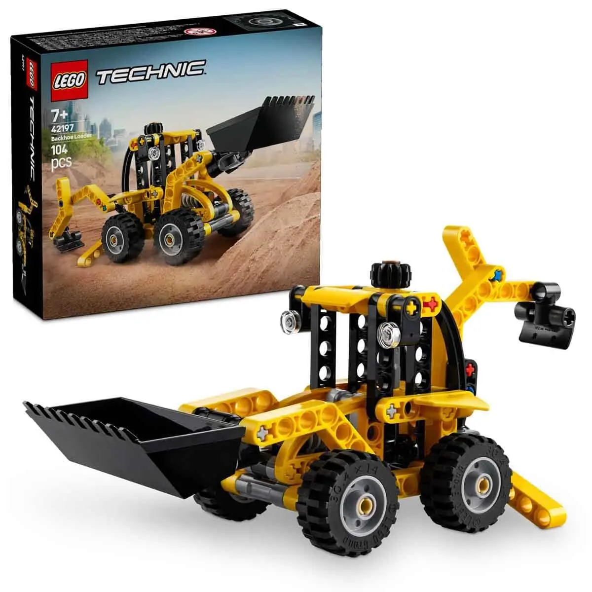Lego Technic Backhoe Loader Construction Building Kit For Ages 7+ 1