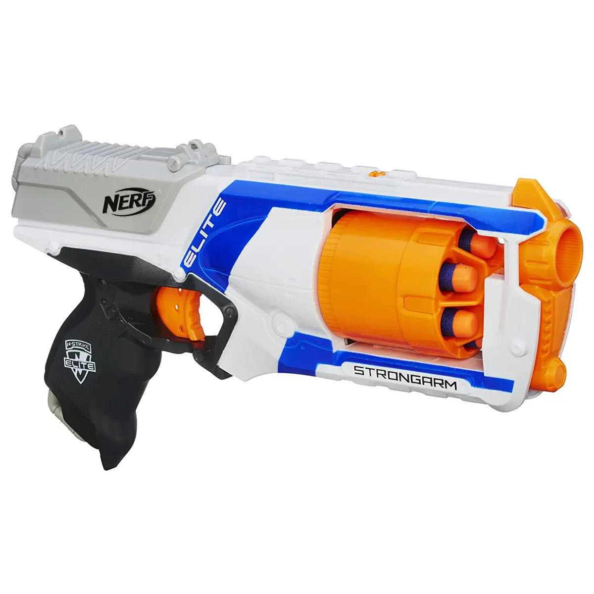 Nerf N Strike Elite Strongarm Toy Blaster With Rotating Barrel, Slam Fire And 6 Official Nerf Elite Darts For Kids, Teens, And Adults 1