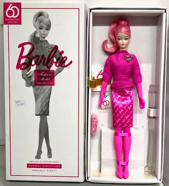 Mattel 68867 60 Inspiring Girls Since 1959 Barbie Signature Fashion Model Collection Genuine Silkstone Body Proudly Pink (Piu350) 1