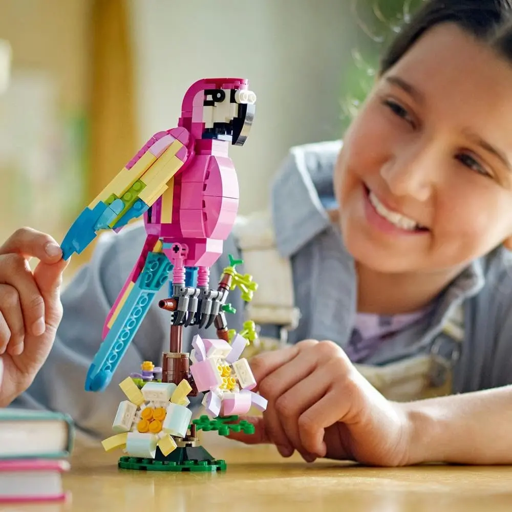 Lego Creator 3In1 Exotic Pink Parrot Building Kit For Ages 7+ 2