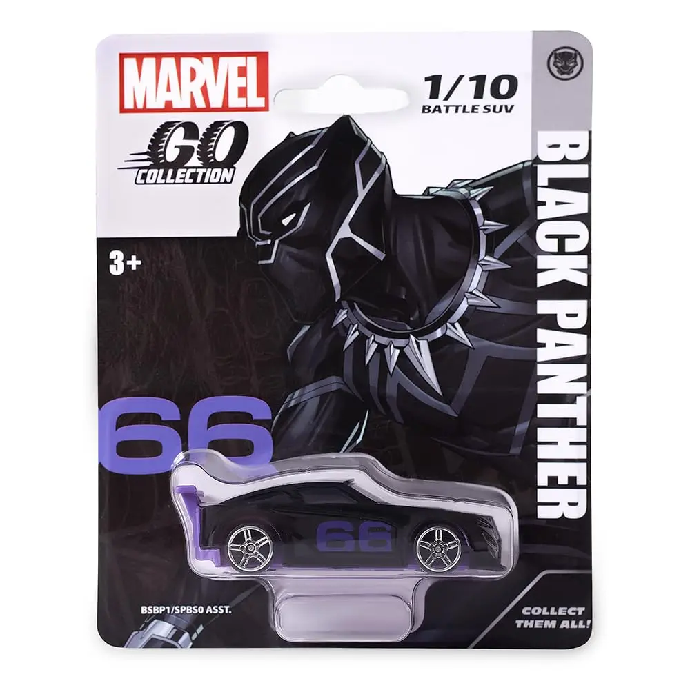 Marvel Go 1:64 Diecast Black Panther Battle Suv Toy Car For Collection For Ages 3 Years And Up 1