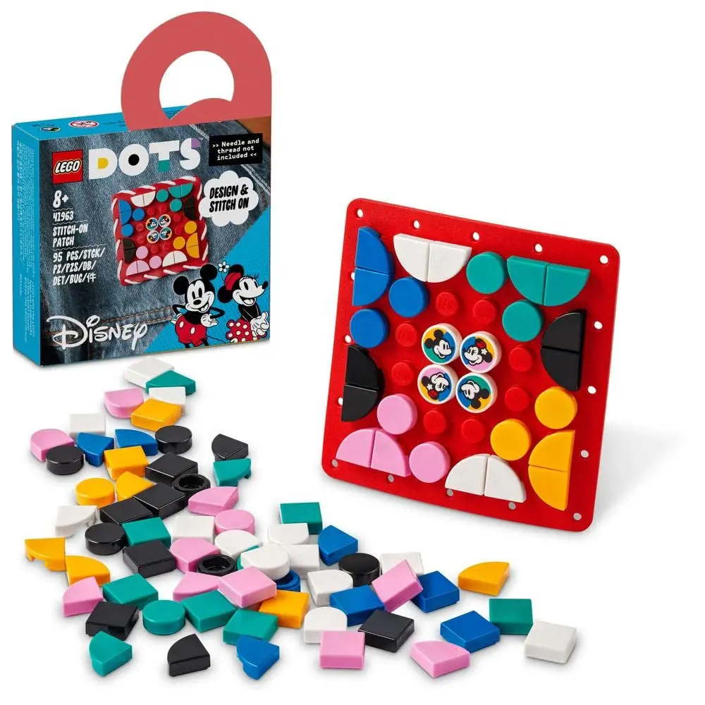 Lego Dots Disney Mickey Mouse & Minnie Mouse Stitch-On Patch Building Kit For Ages 8+ 1