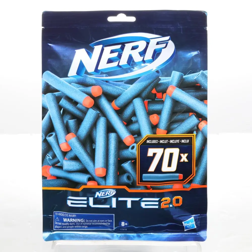 Nerf Elite 2.0 70-Dart Refill Pack,70 Official Foam Darts,Compatible With All Nerf Blasters That Use Elite Darts 1