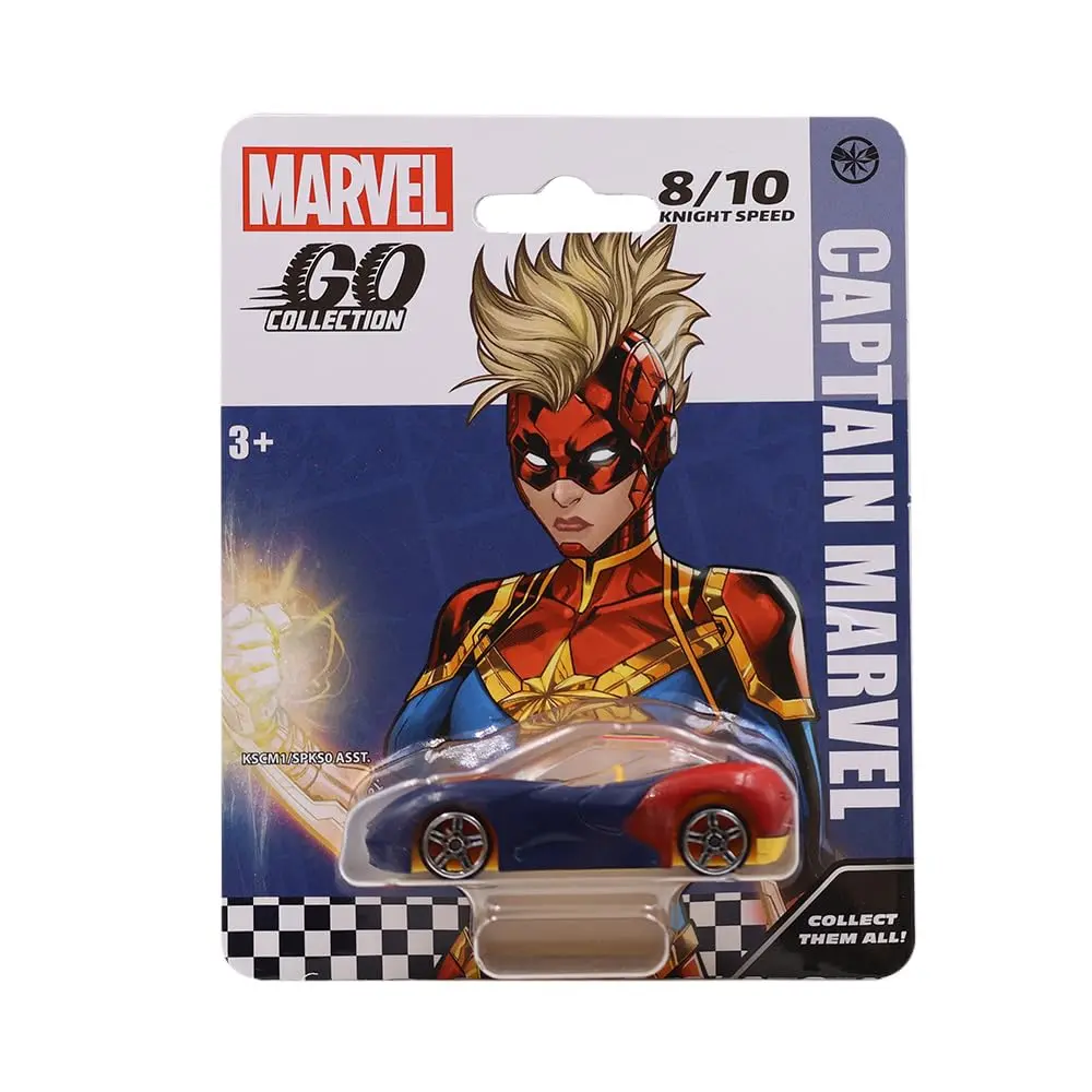 Marvel Go 1:64 Diecast Captain Marvel Knight Speed Toy Car For Collection For Ages 3 Years And Up 1