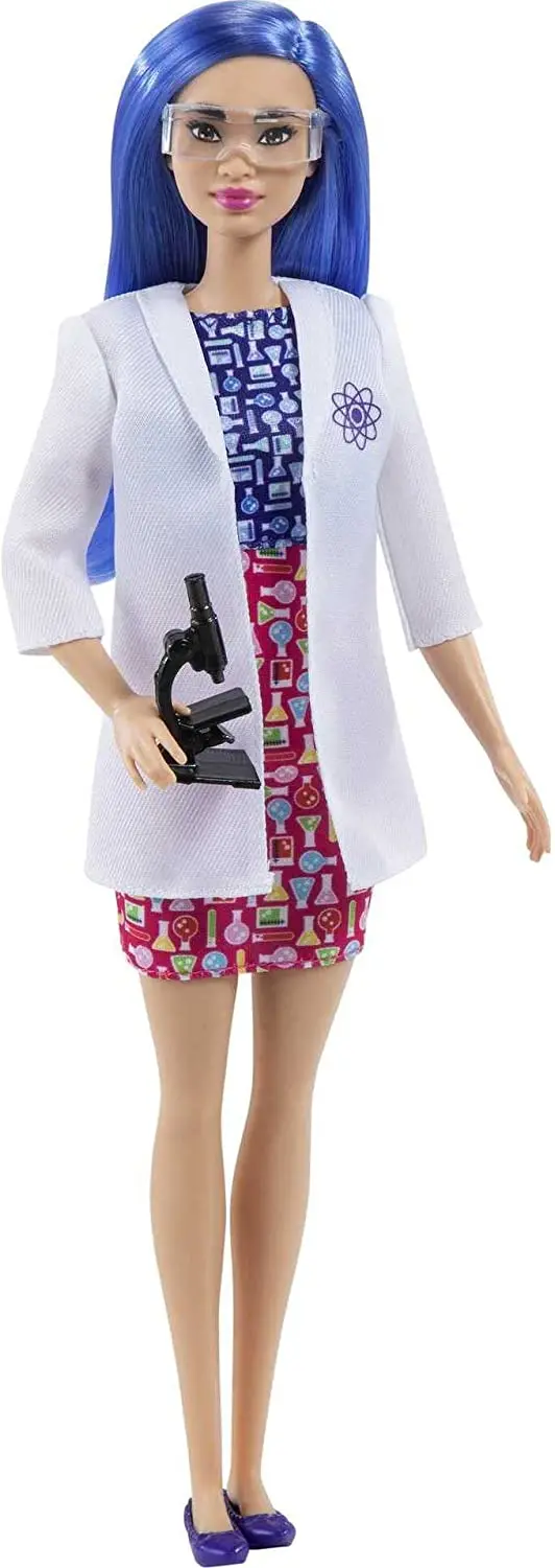 Barbie 12 Inch Blue Hair Scientist Doll & Accessories For Ages 3 Years Old & Up 1