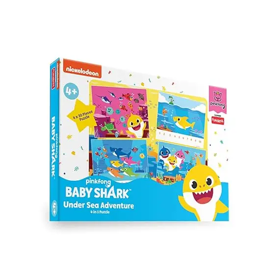 Funskool-Baby Shark Under Sea Adventure,Educational,120 Pieces,Puzzle,For 4 Year Old Kids And Above,Toy 1