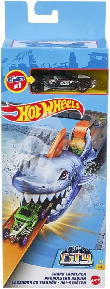Hot Wheels City Nemesis Shark Launcher Playset For Kids Ages 4 And Up 1