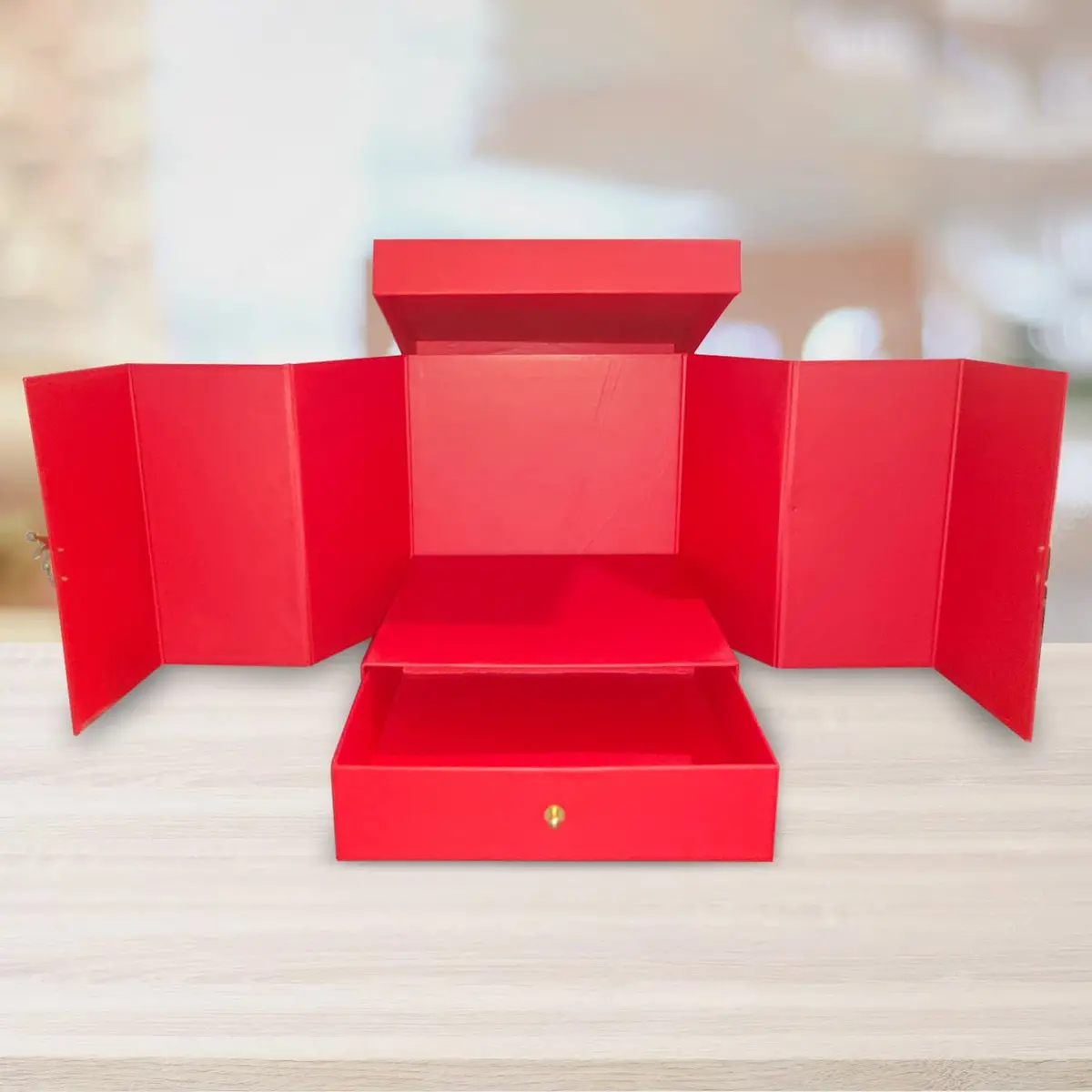 Partycorp Card Board Surprise Cake Box With One Drawer Gift Box For Diy Customized Photo And Party Decoration 1