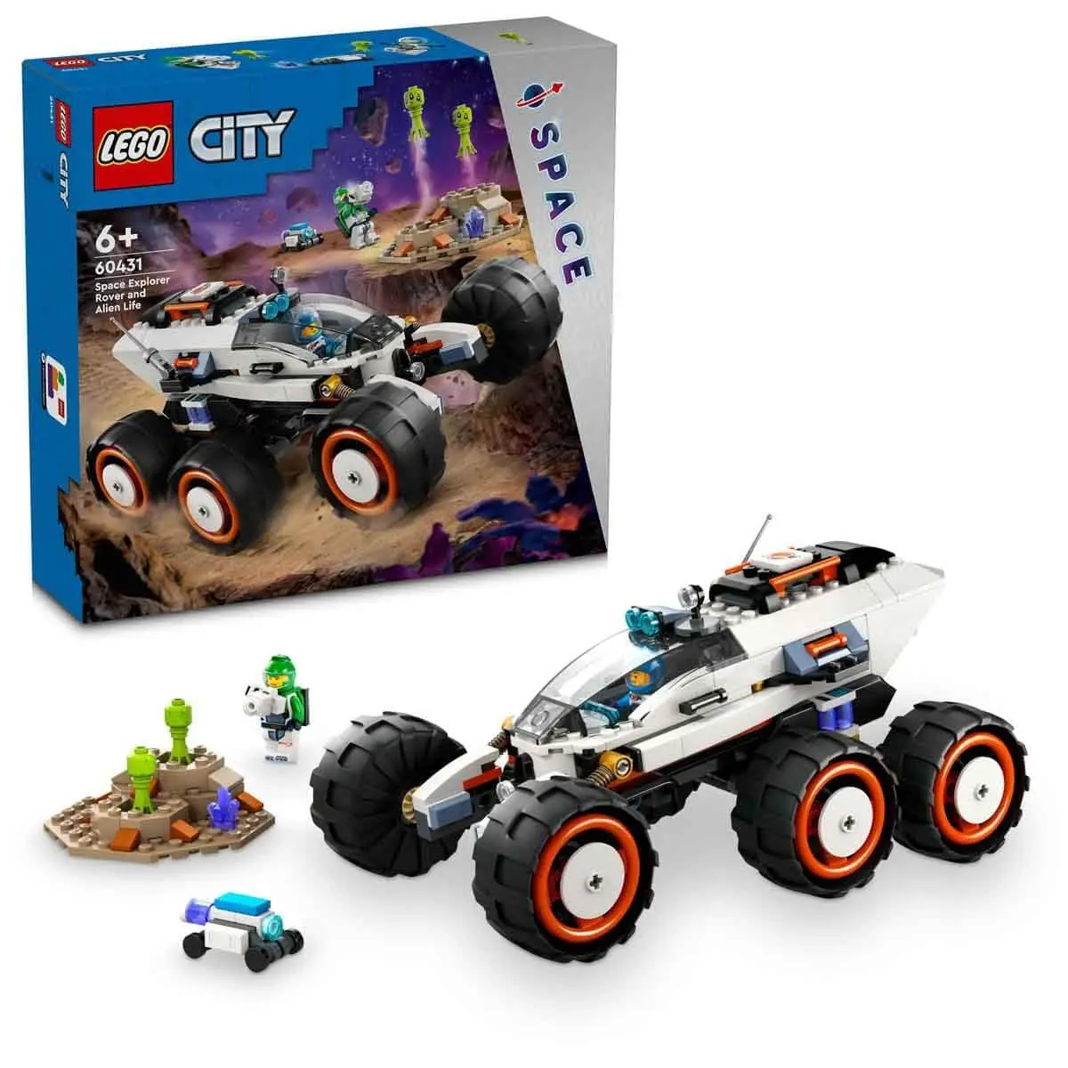 Lego City Space Explorer Rover And Alien Life Set Building Kit For Ages 6+ 1
