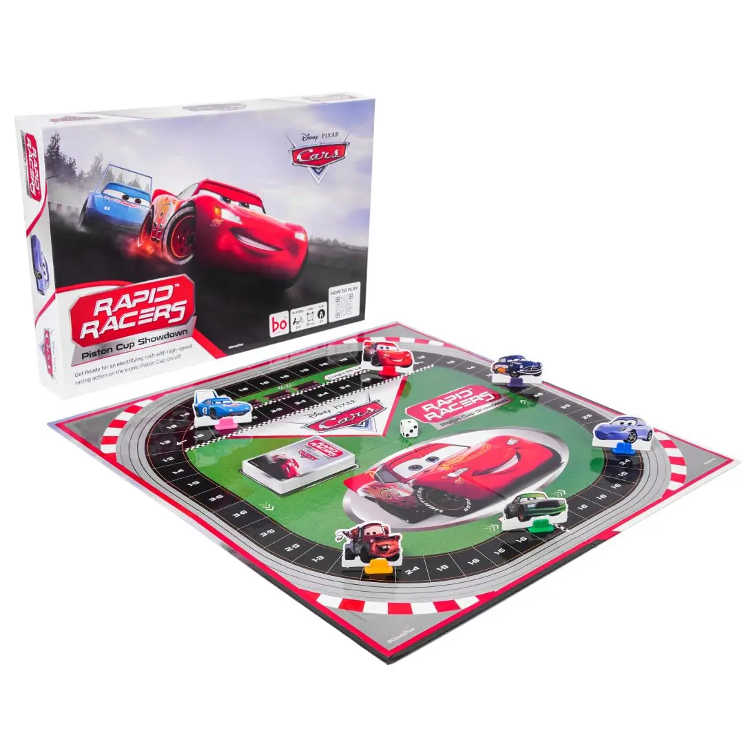 Bo Games Rapid Racers Board Game | Racing Car-Themed Game For Families And Kids | Ages 6 And Up 1
