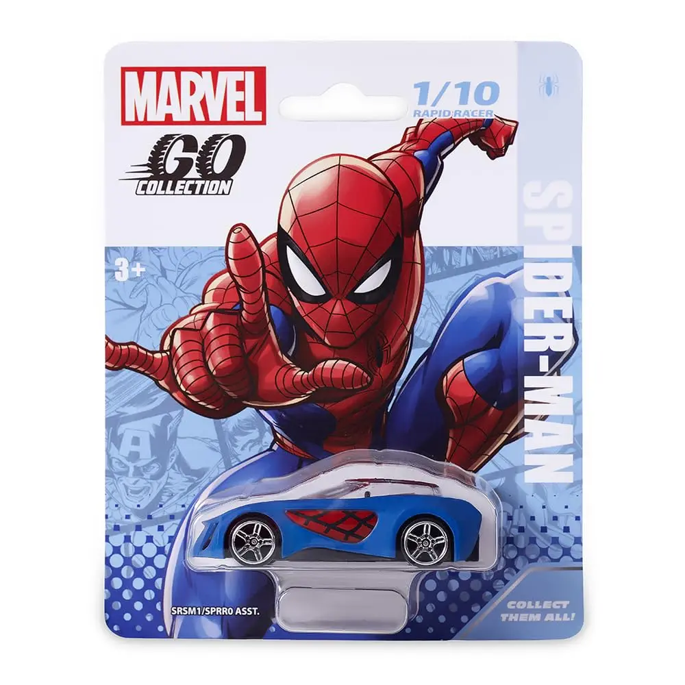Marvel Go 1:64 Diecast Spiderman Rapid Racer Toy Car For Collection For Ages 3 Years And Up 1