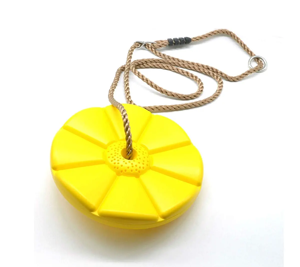 Reznor Plastic Button Monkey Round Disc Rope Swing For Kids, Yellow 1